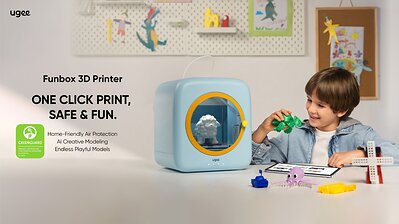 ugee, Çocuklar İçin Tasarlanan Funbox Masaüstü 3D Yazıcısını Tanıttı