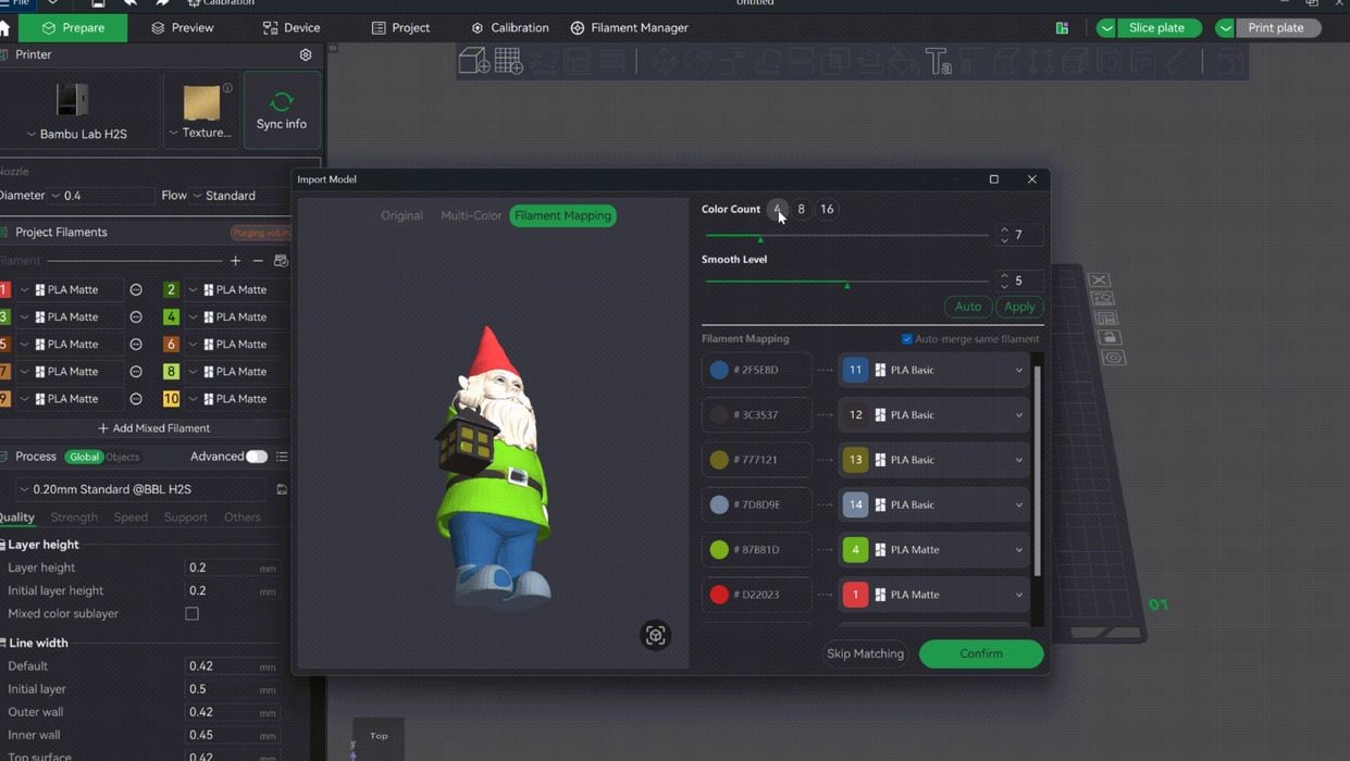 BambuStudio'nun Yeni Özelliği, Doku Kaplı 3B Modelleri Otomatik Boyalı Baskılara Dönüştürüyor