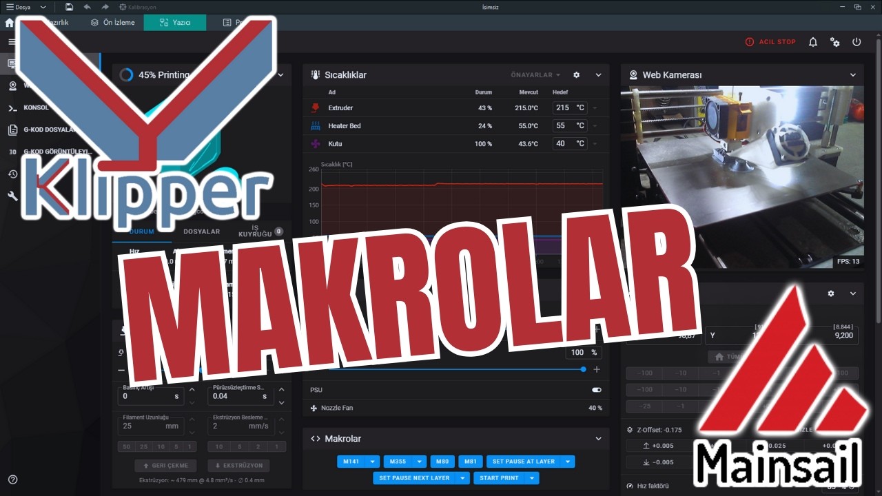 Klipper Otomasyonu: START_PRINT ve END_PRINT Makrolarının Gücü (Bölüm 4)