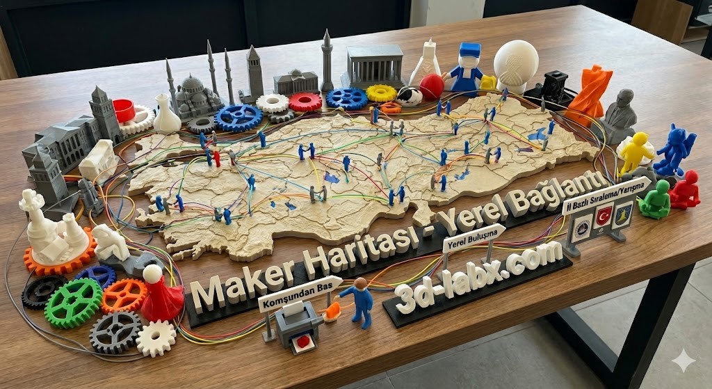 Maker Haritası - Türkiye'deki 3D Baskı Topluluğu